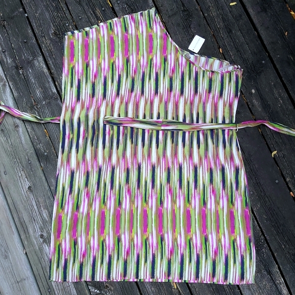 Charlie Jade Silk One Shoulder Drape Dress - Picture 6 of 10